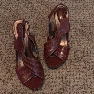 Clarks Brown Heels